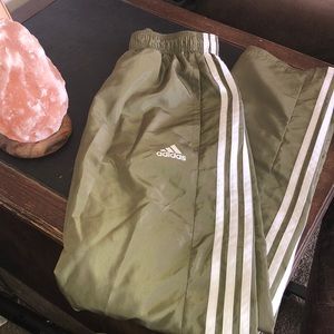 Army Green Adidas Climalite Track Pants